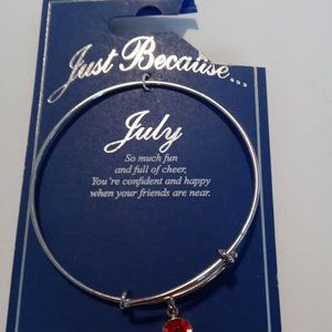 July Birthstone Bracelet New